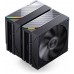 Jonsbo CA90 chłodzenie CPU, Dual-Tower, 1 x 130mm / 1 x 120mm, PWM, ARGB - czarny