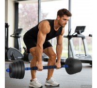 vidaXL vidaXL Zestaw hantli 2 w 1 40kg Black i blue