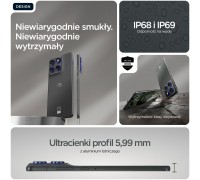 Motorola Edge 70 - Business Edition - 5G Smartphone - Dual-SIM - RAM 8 GB / Pamięć wewnętrzna 256 GB - pOLED-Display - 6.67" - 2712 x 1220 Pixel (120 Hz) - 3x Aparaty tylne 50 MP, 50 MP - front camera 50 MP - Pantone Gadget gray