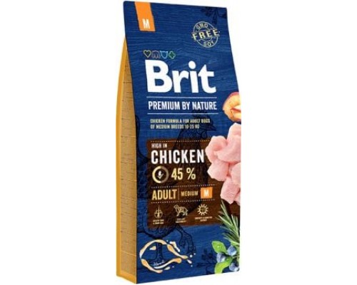 Brit Premium By Nature Adult M Medium 15kg