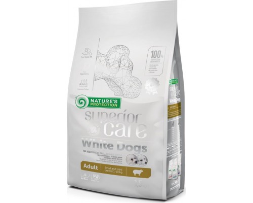 Nature’s Protection Superior Care White Dogs Adult Small - Food for dogs białych small ones races  1,5 kg