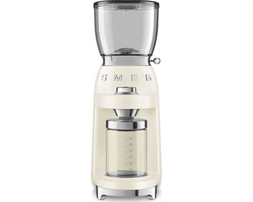 Smeg Elektryczny młynek do kawy, kremowy Smeg CGF01CREU