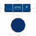 Enero Swimming pool rack oval with pump 450x122cm with pump drabiną i podłożem (17802EU)