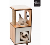 Catit Catit Vesper V-Box, Walnut, S ,37 x 37 x 72.5 cm