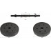Eb Fit dumbbells B/Box bituminous 2 x 8 kg