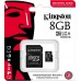 SD  Kingston Industrial MicroSDHC 8 GB Class 10 UHS-I/U3 A1 V30 (SDCIT2/8GB)