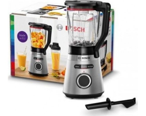 goblet Bosch Bosch VitaPower Serie 4 MMB6382M Tabletop, 1200 W, Jar material Glass, Jar capacity 1.5 L, Ice crushing, Black/Stainless