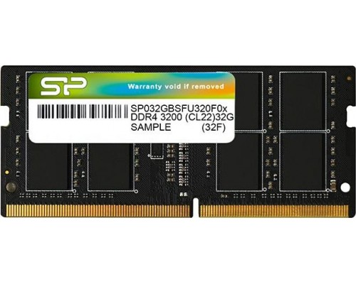 Silicon Power SODIMM, DDR4, 32 GB, 3200 MHz, CL22 (SP032GBSFU320X02 )