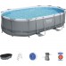 Bestway Swimming pool garden rack oval with dimensions 488 x 305 x 107 cm and capacity 10949 l Power Steel Bestway + pompa filtering + ladder Universal