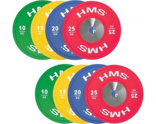HMS Set plate olympicch Bumper TBR PROFI SET HMS 140 kg