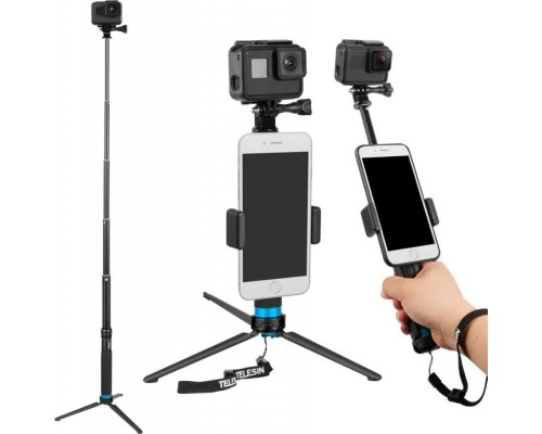 Selfie nūjiņa Telesin Selfie nūjiņa / statīvs Telesin sporta kamerām (GP-MNP-090-S)