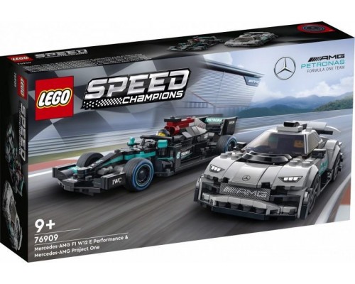 LEGO Speed Champions™ Mercedes-AMG F1 W12 E Performance un Mercedes-AMG Project One (76909)