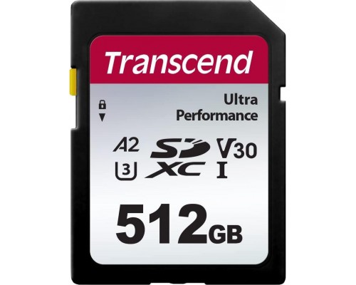 SD  Transcend 340S SDXC 512 GB Class 10 UHS-I/U3 A2 V30 (TS512GSDC340S)