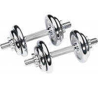 HMS ‎‎Dumbbells STC15 chrome plated 2 x 7.5 kg