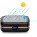 Choetech Choetech wireless TWS waterproof z panelem słonecznym i wbudowanym powerbankiem 2500mAh black (BH-T05)