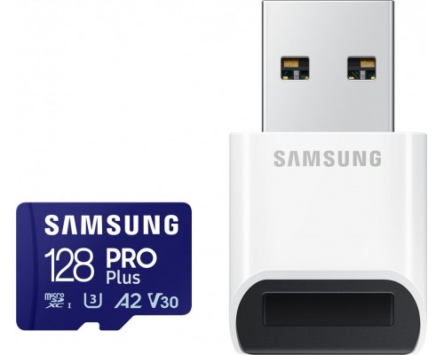SD  Samsung PRO Plus MicroSDXC 128 GB U3 A2 V30 (MB-MD128SB/WW)