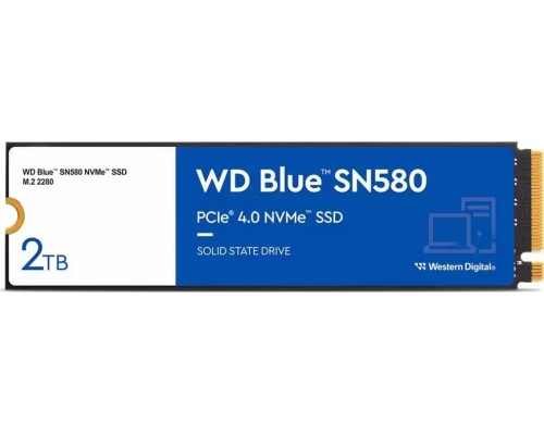 SSD SanDisk SN580 2TB M.2 2280 PCI-E x4 Gen4 NVMe (WDS200T3B0E)