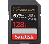 SD  SanDisk Extreme PRO SDXC 128 GB Class 10 UHS-II/U3 V60 (SDSDXEP-128G-GN4IN)