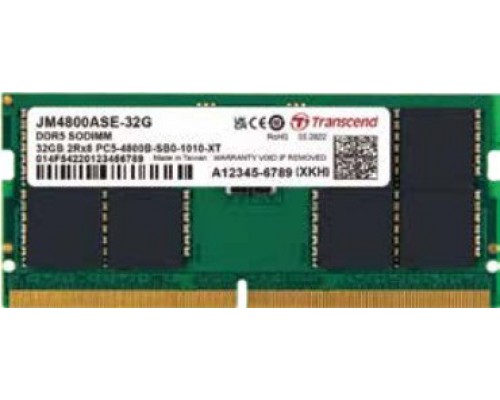 Transcend 16GB JM DDR5 4800 SO-DIMM 1RX8