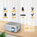 Zenwire Mini Przenośny Rzutnik WiFi 2.4/5 GHz Miracast Airplay Full HD do telefonu smartfona 3000 lm Zenwire d300s