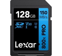 SD  Lexar 800X Pro SDXC 128 GB Class 10 UHS-I/U3 V30 (LSD0800P128G-BNNNG)