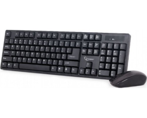 HP Gembird | Wireless Desktop Set | KBS-W-01_LT | Keyboard and Mouse Set | Wireless | Mouse included | US/LT | Black | Numeric keypad