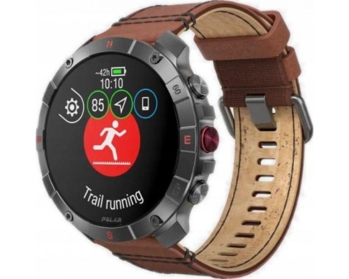 Smartwatch Polar Polar Grit X2 Pro Titanium brown skórzany M/L