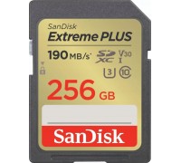 SD  SanDisk Extreme Plus SDXC 256 GB Class 10 UHS-I/U3 V30 (SDSDXWV-256G-GNCIN)