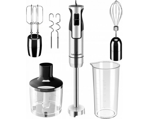 Lehmann BLENDER WIELOFUNKCYJNY RĘCZNY ROZDRABNIACZ MOCNY 1200W MIKSER nowe ostrze