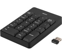 Deltaco Klaviatūra DELTACO USB bevielė, skaičių, juoda / TB-144