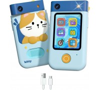 Xrec Aparat Cyfrowy 48mp Kamera 1080p Dla Dziecka Gry Latarka Mp3 Budzik Telefon / Bls-i9 / Blue Kotek