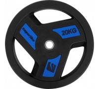 inSPORTline rubberized Herk 20kg 30mm color black (9204)