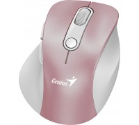 Genius bezprzewodowa, Genius Ergo 9000S Pro, różowa, optyczna, 2400DPI