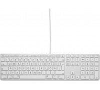 LMP Large Font USB Keyboard 110 keys wired USB keyboard with 2x USB and aluminum upper cover - German