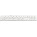 LMP Large Font USB Keyboard 110 keys wired USB keyboard with 2x USB and aluminum upper cover - German