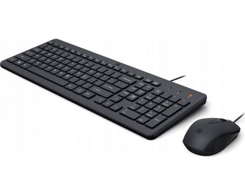 HP HP 150 - Tastatur-und-Maus-Set - USB - Deutsch - Schwarz - fur HP 21, 27, Laptop 14, 15, 15s, Pavilion Laptop 15
