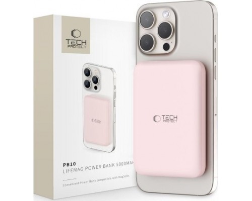 Tech-Protect PB10 LifeMag 5000mAh Pink