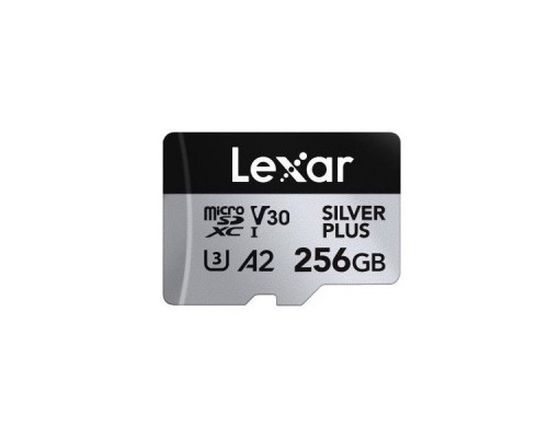SD  Lexar Professional Silver Plus MicroSDXC 256 GB Class 10 UHS-I/U3 A2 V30 (LMSSIPL256G-BNANG)