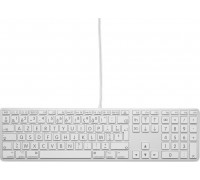 LMP Large Font USB Keyboard 110 keys wired USB keyboard with 2x USB and aluminum upper cover - French AZERTY
