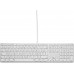 LMP Large Font USB Keyboard 110 keys wired USB keyboard with 2x USB and aluminum upper cover - French AZERTY