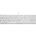 LMP Large Font USB Keyboard 110 keys wired USB keyboard with 2x USB and aluminum upper cover - French AZERTY