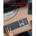 Keysonic KEYSONIC KSK-8023BTRF Full-Size Keyboard BT RF Windows macOS Android USB Type C Kabel Laden in 2 bis 3 Stunden Reichweite von 8 m