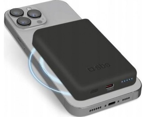 SBS Mobile SBS 5.000 mAh USB-C/MagSafe 10 W Black
