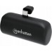 Manhattan 5000 mAh Plug USB Typ-C 10W Black