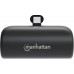 Manhattan 5000 mAh Plug USB Typ-C 10W Black