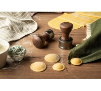 Marcato Marcato Ravioli Stamp Round 50mm Pale Gold - Beech wood