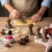 Marcato Marcato Ravioli Stamp Round 50mm Pale Gold - Beech wood