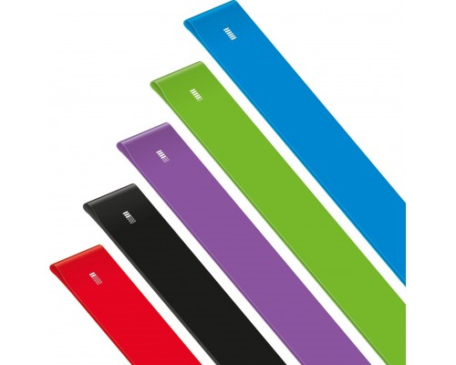Rebel TPE vingrošanas gumijasijas komplekts 2m - Long Band Ls-1, 1-5 kg, 5 gumijasijas, REBEL ACTIVE