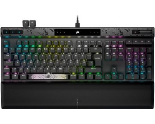 Corsair  | K70 MAX | Magnetic-Mechanical Gaming  | Wired | Nordic | Steel Grey | USB Type-A | CORSAIR MGX