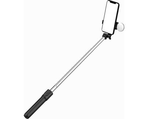 Selfie nūjiņa Hurtel Selfie nūjiņa WR1YXS teleskopisks tripods 0.71m ar apaļo lampu - black